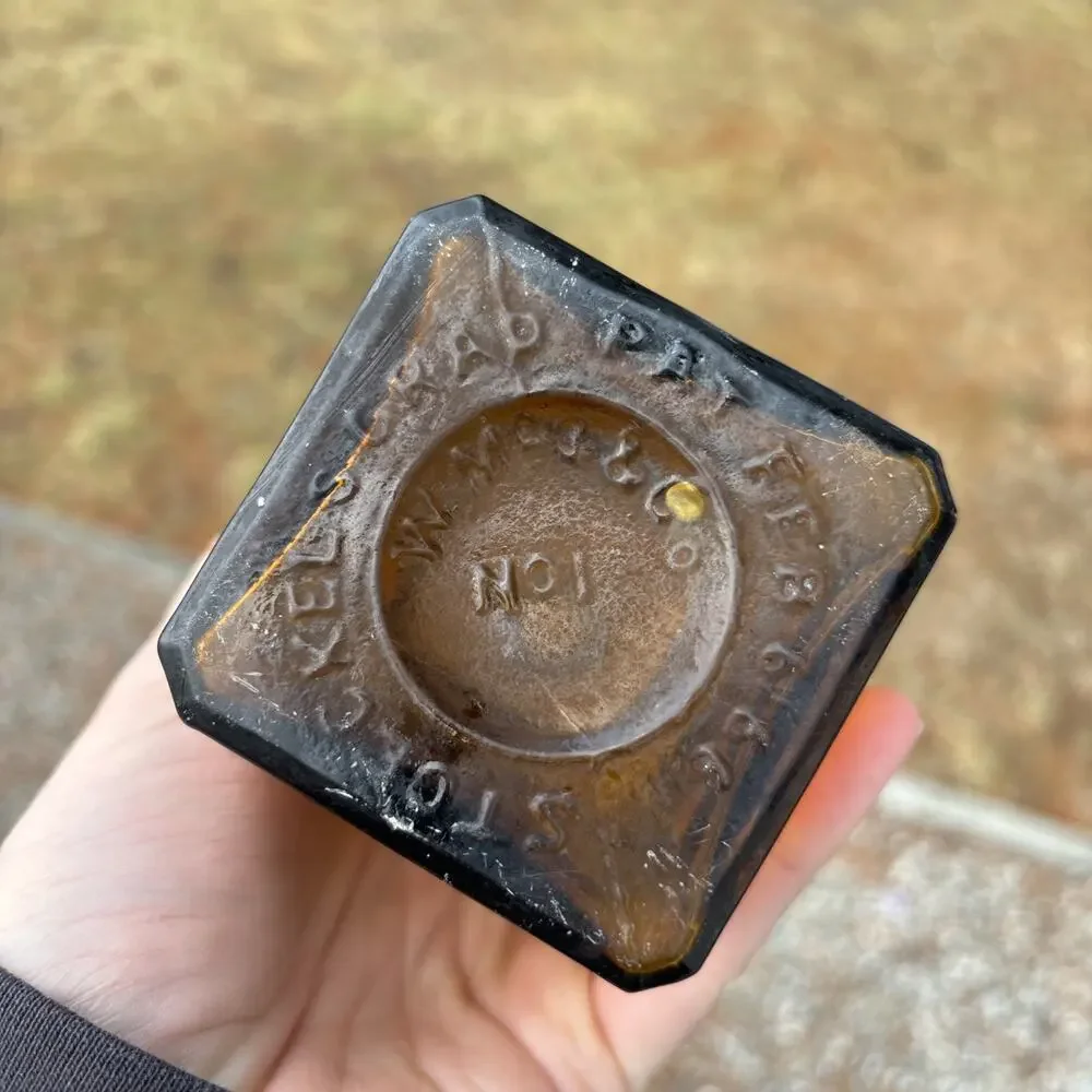 Antique Amber Pat. 1866 Dr SB HARTMAN & Co Michler's Herb Bitters Bottle - Picture 9 of 13